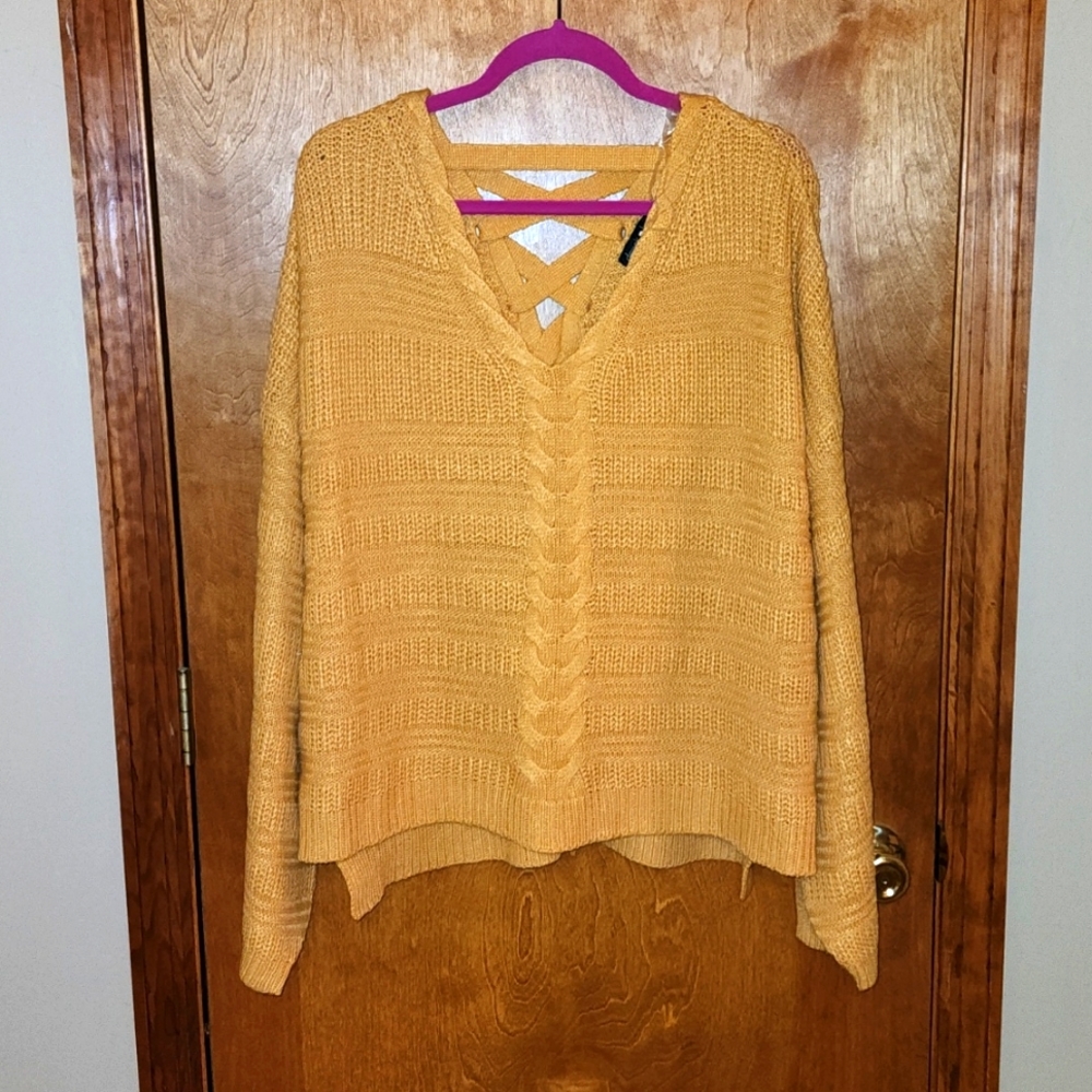 Oversized knit sweater